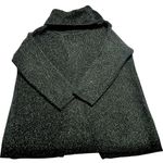 C women’s size XL black and metallic silver sweater, turtle neck, soft pull over Photo 5