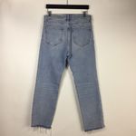 ZARA  Distressed Crop Jeans Raw Hem Photo 5