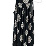 Three Hearts Three pink hearts black and white paisley dress size medium Photo 0