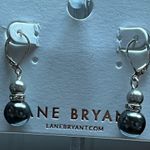 Lane Bryant  Faux Pearl With Crystal Gemstones Dangle Earrings Photo 3