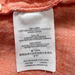 J.Crew Baird McNutt Irish Linen Button Down Shirt Women's 14 Coral Long Sleeve Photo 4