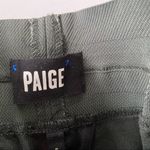 Paige Leather Leggings Green Paloma S Ponte Panel Pants Photo 5