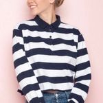 Brandy Melville Jonny Long Sleeve Polo Top Photo 0