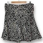 Merona Women's Brown Giraffe Print A-Line Knee Length Skirt Sz 10 Autumn Breathable Photo 0