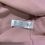 Boutique  | Pink Puff Sleeve Mock Neck Sheer Sleeve Rayon Blouse Size Small Photo 6