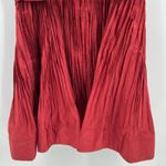 Alexis  Marilou Crinkle Burgundy Red Mini Dress Size Large NWT (Broken Zipper)‎ Photo 7