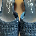 Salvatore Ferragamo Mules Suede Slide Kitten Heel Sz 6.5 AAA Photo 9