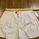 Anthropologie  Seersucker Shorts Pinstripes Pleated High Waisted Blue White XL Photo 2
