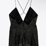 ZARA NWT  LIMITED EDITION BEADED GOLD THREAD TOP Photo 4