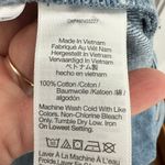 Madewell  Scoopneck Denim Shortalls Chambray Blue XXS Button Front Patch Pockets Photo 10