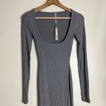 SKIMS Soft Lounge Long Ribbed Long Sleeve Maxi Dress Heather Gray Size XS Photo 1