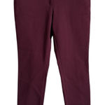 Ivanka Trump  Maroon Tapered Leg Dress Pants Women's Size 6 Stretch Casual Office Photo 0
