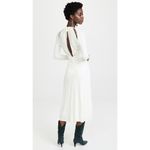 Isabel Marant White Bride Viscose Jadessi long sleeve Midi Dress sz FR 34 (US 2) Photo 1