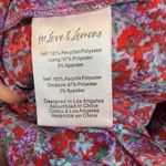 For Love & Lemons  Charlie Midi Dress Blossom Floral Size Medium Open Back Photo 7