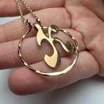 Avon Letter / Initial K Pendant Gold Tone Chain Necklace Signed 24 Inch Photo 12