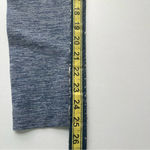 Yelete Heather Blue Lined Elastic High Waist Leggings  Small Photo 8