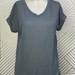 Sweaty Betty Ab Crunch V-Neck T-Shirt Grey Photo 0