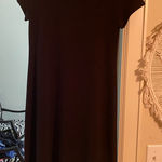 Calvin Klein  Black Midi Sundress Scoop Neck Short Sleeve Photo 0