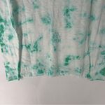 ATM Slub Knit Cotton Kelly Green Tie Dye Long Sleeve Crew Neck Tee NWT Size S White Photo 12