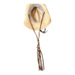 Dorfman Pacific Genuine Raffia Natural Fiber Wide Brim Western Cowboy Hat L/XL Tan Photo 12