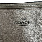 Coach  large Metallic Leather Tote Photo 6