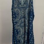 Mi Ami Blue and White Paisley Dress Photo 0