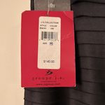 JS Collections NWT Lord and Taylor Black Satin Ruffled Pencil Skirt Size 8 Photo 4