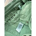 Loft  Denim Shorts Raw Hem Green Casual Everyday Size 4‎ Photo 6