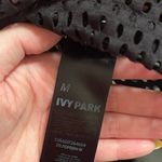 Ivy Park Crop Pink/Black 1/4 Zip Hooded Jacket Women's Size Medium Photo 2