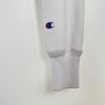 Champion Women's White Y2K Vintage Cropped Reverse Weave Hoodie Size M Gray Size M Photo 4