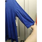 Erin London Size XL Royal Blue Slub Cotton 3/4 Sleeves Lightweight Tunic Top NWT Photo 3
