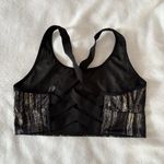 Victoria's Secret Victoria’s Secret Sport Racerback Sports Bra Black Gold Womens Medium Activewear Photo 3