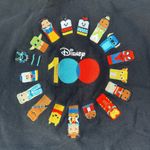 Disney  100 Unified Characters Pullover Hoodie Cropped Size XL Photo 1