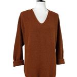 Apt. 9  Sweater V-neck Oversized Long Sleeves Soft Dark Orange Women’s Size Large Photo 10
