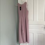 Lulus NWT  On Track Mauve Pink Purple Sleeveless Midi Jumpsuit Size Small Photo 3