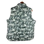 Lands' End  Down Puffer Vest 2X Green Bamboo Print | Outdoor Gorpcore Hiking Photo 1