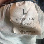 None Blue distressed Denim Jean Shorts Photo 3