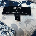 Universal Standard x Erdem Kalina Short Sleeve Ruffle Shirt Top Women’s Size XS Photo 8