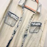Nectar  Acid wash denim tunic shirt sz small Photo 1