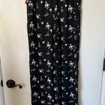Xhilaration Y2K Black Floral Wide Leg Pants | small Photo 5