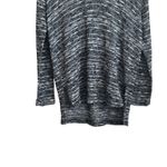 Splendid VTG Y2K  Women Tunic Sweater M Gray Black Marled Cowl Neck 3/4 Sleeve‎ Photo 8