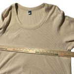 Old Navy  Women's XXL Thermal Cropped Long Sleeve T-shirt Tan Neutral Casual Cozy Photo 4