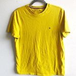 Tommy Hilfiger Top Mustard Yellow Logo Tee Sz S EUC 90s/ Y2K Preppy All-American Photo 0