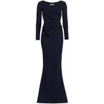 Chiara Boni La Petite Robe Kaya Mermaid Gown Women's 40 Navy Blue Long-Sleeve Photo 14