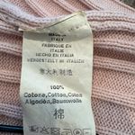 Brandy Melville Italian Knit Ribbed Halter Crop Top in Blush Pink Small 100% Cotton Photo 2