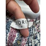 Storia ‎ Striped Smocked Jumpsuit Tie Strap Tiered Wide Leg Boho Chic Photo 5