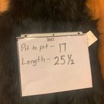 Sebby Collection  faux fur vest.  NWT Small Black Sweater back with hook 70’s Photo 3