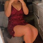 Red Sequins Dress Size XL Photo 0