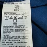 Old Navy  Women Blue Relaxed Buttoned Long Sleeve Blouse Mandarin Collar Size XXL Photo 14