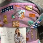 Cuddl Duds Velour Fleece V Neck PJ Pajama Set NEW Colorful Gifts Presents XXL Photo 3